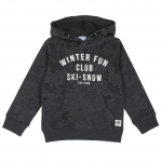Толстовка Chicco для мальчиков, надпись Winter fun club — Темно-серый, р.128