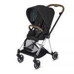 Прогулочная коляска Cybex MIOS (шасси Chrome Brown) — Deep Black