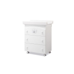 Детская комната Erbesi серия Crystal — Пеленальный комод Crystal White (белый)