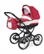 Коляска для новорожденных Esspero Classic (шасси Black) — Red Lux