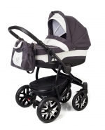Коляска для новорожденных Esspero Discovery (шасси Black) — Grey Leves