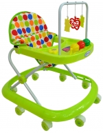 Ходунки Farfello арт.348-1 — зелёный, принт круги