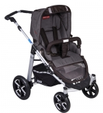 Коляска 2 в 1 Patron Fenix 4C-S (серебряная рама) — tweed stone grey 601