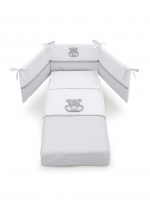 Комплект постельного белья Erbesi Charly (3 предмета) — Белый/Серый