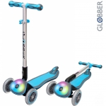 Самокат Globber Elite F My Free Fold up со светящейся платформой — Sky Blue
