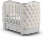 Детская кроватка Gandilyan Тиффани — Белая ночь (стразы)