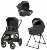 Коляска 3 в 1 Inglesina Aptica XT (DRW I-Size) с подставкой под люльку Stand Up — Magnet Grey 2025