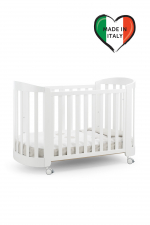 Детская кроватка Erbesi Sweet с матрасом — Белый