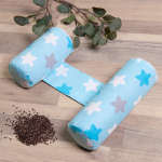 Подушка (валик-позиционер для боковой поддержки) Amarobaby с лузгой гречихи Nature Anatomy — Небо в звездах голубой