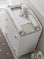 Бортик набивной для тумбы Erbesi Tato — белый/песочный 