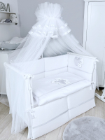 Комплект постельного белья Lepre Charme 6 предметов (125*65) — Белый