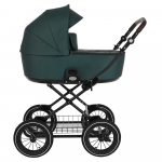 Коляска для новорожденных Roan Bass Next Classic, d12 — Emerald Mood/руч.Черный