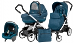 Коляска 3 в 1 Peg Perego Book 51 XL Modular System (шасси White/Black) — Saxony Blue
