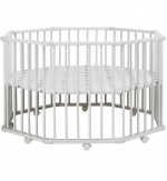 Детский манеж-кроватка Geuther Octo-Parc 107х107 — белый 32