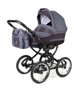 Коляска для новорожденных Esspero Classic (шасси Black) — Dark Grey