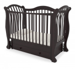Детская кроватка Gandilyan "Габриэлла" Люкс Плюс (маятник) — Махагон