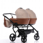 Коляска для двойни 2 в 1 TAKO CORONA LITE DUO — TCL-03 DUO рыжий/бежевый