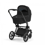 Коляска для новорожденных Cybex Priam IV (шасси Matt Black) — Deep Black