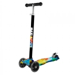 Самокат Maxiscoo Junior трехколесный с рисунком — Радуга