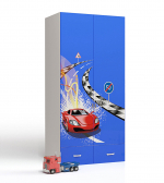 Шкаф 2х дверный ABC-KING FORMULA — синий