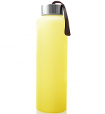 Стеклянная бутылочка для воды с защитным силиконовым покрытием Everyday Baby 400 мл