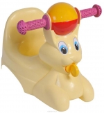 Горшок-игрушка Little Angel "Зайчик" — жёлтый пастельный