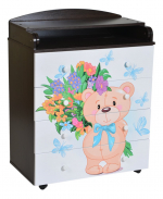 Пеленальный комод КЕДР Fantasia Teddy — Венге/Белый