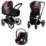 Коляска 3 в 1 Cybex Priam III Rebellious (Cloud Z i-Size) — Chrome Black