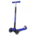 Самокат Maxiscoo Junior трехколесный со светящимися колесами — Синий