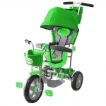 Велосипед трехколесный Galaxy Лучик с капюшоном — зеленый