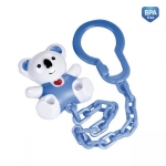 Клипса-держатель для пустышек Canpol "Медвежонок с сердечком" арт. 10/874 цвет  — голубой