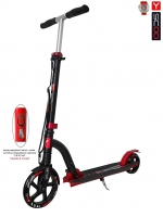 Самокат Y-SCOO RT SLICKER DELUXE 205 с амортизатором — red