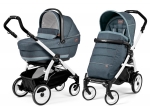Коляска 2 в 1 Peg Perego Book 51 XL Modular (шасси White/Black) — Blue Denim