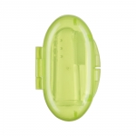 Щетка зубная на палец с футляром Happy Baby — Lime