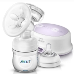 Молокоотсос электронный Philips Avent SCF332/01+Бутылочка Avent Classic+ PP, 125 мл, 0+