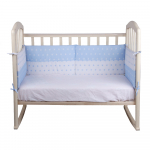 Борт в кроватку ALIS "День и ночь" — голубой