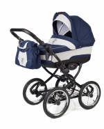 Коляска для новорожденных Esspero Classic (шасси Black) — Navy Grey