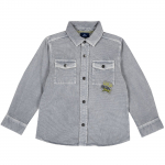 Рубашка Chicco для мальчиков, цвет серый — Серый, р.128