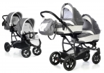 Коляска для двойни 2 в 1 Esspero Duetto (шасси Graphite) — Denim