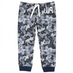 Брюки Chicco, принт I can and will, для мальчиков — размер 080, цвет тёмно-синий