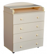 Пеленальный комод КЕДР Victoria 804 ЛДСП — Слоновая кость