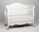 Детская кроватка Bambolina Divina Lux Cristallo 125x65 — белый