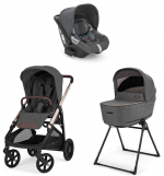 Коляска 3 в 1 Inglesina Aptica (DRW I-Size) с подставкой под люльку Stand Up — Velvet Grey 2025