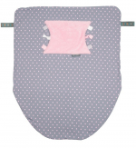 Многофункциональный плед Cheeky Chompers — розовый горошек