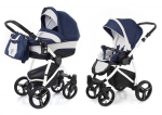 Коляска 2 в 1 Esspero Newborn Lux (шасси White) — Navy Grey