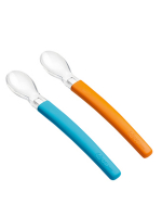 Набор WeeBaby из двух ложек для прикорма — Голубой/Оранжевый
