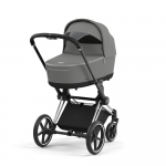 Коляска для новорожденных Cybex Priam IV (шасси Chrome Black) — Soho Grey