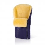 Конверт в коляску меховой Esspero Nicolas Leatherette (натуральная овчина) — Aubergine 