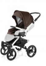 Прогулочная коляска Esspero Grand Tour (шасси White) — Cacao leatherette