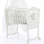 Колыбель Bambolina Bear — белая